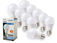 Sada 10x E27 LED žiarovka 10W 6500K 900lm Studená Sada 10x E27 LED žiarovka 10W 6500K 900lm Studená