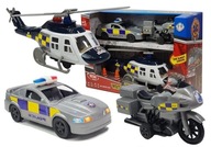 SÚPRAVA VOZIDLA POLICAJT AUTOMOTORKA SVETLÁ VRTUĽNÍKA ZVUKY SÚPRAVA VOZIDLA POLICAJT AUTOMOTORKA SVETLÁ VRTUĽNÍKA ZVUKY