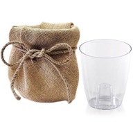 BOHO jutový obal + 16 cm kvetináč na ORCHIDEU BOHO jutový obal + 16 cm kvetináč na ORCHIDEU