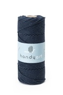 Bavlnená makramé šnúrka 3PLY námornícka modrá 5mm 100m Bavlnená makramé šnúrka 3PLY námornícka modrá 5mm 100m
