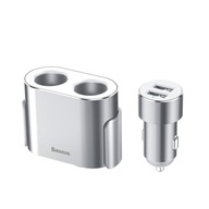 Rozdeľovač do zásuvky zapaľovača cigariet pre 2 + USB autonabíjačku Baseus 80W Rozdeľovač do zásuvky zapaľovača cigariet pre 2 + USB autonabíjačku Baseus 80W