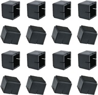 16x Čierne štvorcové plstené kryty uzáverov 16x Čierne štvorcové plstené kryty uzáverov