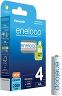 4x batérie Panasonic eneloop AA R6 2000 mAh 4x batérie Panasonic eneloop AA R6 2000 mAh