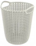 Kôš na papier Curver Knit, kancelársky kôš, 7l, krém Kôš na papier Curver Knit, kancelársky kôš, 7l, krém