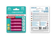 Ni-MH AA BATÉRIE 2000MAH 4 KS. Červená Ni-MH AA BATÉRIE 2000MAH 4 KS. Červená
