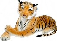 Maskot tigra ležiaci hnedý DUBI - 52cm