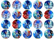 SONIC muffinová oblátka, cukrová potlač SONIC muffinová oblátka, cukrová potlač