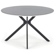 Okrúhly sklenený stôl 120 cm do jedálne LORI čierny