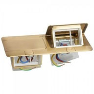 Mosadzný stolový box 6 modulov Legrand Mosadzný stolový box 6 modulov Legrand