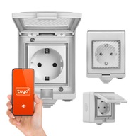 Inteligentná povrchová Wifi zásuvka Tuya IP55 16A Inteligentná povrchová Wifi zásuvka Tuya IP55 16A