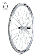 Zadné koleso 26" kónický ráfik, oceľový náboj Zadné koleso 26" kónický ráfik, oceľový náboj