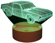3D LED AUTO MUSCLE AUTO DREVO LAMPA NOČNÁ LAMPA 3D LED AUTO MUSCLE AUTO DREVO LAMPA NOČNÁ LAMPA