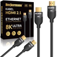 KÁBEL HDMI 2.1 VYSOKÁ RÝCHLOSŤ 8K 60HZ 4K 120HZ KONEKTOR HDMI 3M KÁBEL HDMI 2.1 VYSOKÁ RÝCHLOSŤ 8K 60HZ 4K 120HZ KONEKTOR HDMI 3M