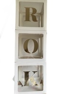 Personalizované zlaté balónové boxy ROK Personalizované zlaté balónové boxy ROK