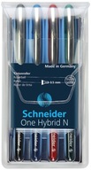 ONE Hybrid N rollerové pero 0,5 mm v púzdre, 4 ks