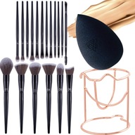 Makeup BRUSHES sada profesionálnych štetcov, 18 kusov, EXTRA POUZDRO NA HUBKU Makeup BRUSHES sada profesionálnych štetcov, 18 kusov, EXTRA POUZDRO NA HUBKU