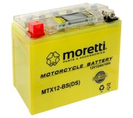 AGM (I-Gel) MTX12-BS batéria 12V 12Ah 130A Moretti LCD displej