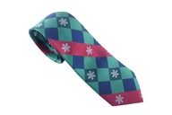Pánska kravata SNOWFLAKES CHRISTMAS CHRISTMAS CHRISTMAS darček Štedrovečerný darček