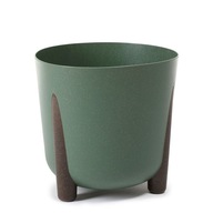 Kvetináč FRIDA, priemer 34cm, v32cm, farba eko dreva, ZELENÁ Kvetináč FRIDA, priemer 34cm, v32cm, farba eko dreva, ZELENÁ