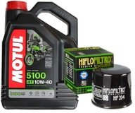 OLEJOVÁ SADA MOTUL 5100 10W40 4L FILTER HF204 HONDA CBF600 CBF 600 04-12 OLEJOVÁ SADA MOTUL 5100 10W40 4L FILTER HF204 HONDA CBF600 CBF 600 04-12