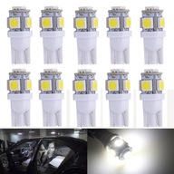Biela LED žiarovka do auta T10 W5W 5 SMD L Biela LED žiarovka do auta T10 W5W 5 SMD L