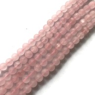 1062- Matné kremenné 6mm ružové lano