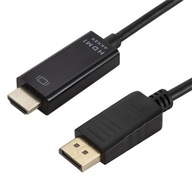 Kábel 4K 1,8M DISPLAY PORT na HDMI DisplayPort DP