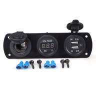 USB nabíjačka 4,2A voltmeter do zapaľovača cigariet USB nabíjačka 4,2A voltmeter do zapaľovača cigariet