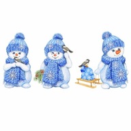 Snehuliak Xmas Xmas Stickers XL