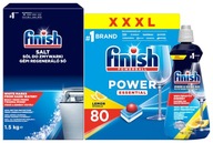FINISH Power tablety 80 kusov + soľ a leštidlo FINISH Power tablety 80 kusov + soľ a leštidlo