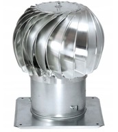 Komínová hlavica TRN 150, otočná samospádová ventilácia, turboventilačná guľa