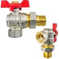 KLOBÚK, KOHÚT GUĽOVÝ 1/2" DN15 S PREPLACHOVACÍM MOTÝĽ ČERVENÝM PERFEXIM KLOBÚK, KOHÚT GUĽOVÝ 1/2" DN15 S PREPLACHOVACÍM MOTÝĽ ČERVENÝM PERFEXIM