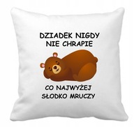 Vtipný vankúšik DEDKO NIKDY NECHRÁPÁ vtipný darček DEŇ STARÝCH RODIČOV Vtipný vankúšik DEDKO NIKDY NECHRÁPÁ vtipný darček DEŇ STARÝCH RODIČOV
