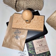 Drevená pečiatka 10x5 cm s vaším LOGOM a atramentom Drevená pečiatka 10x5 cm s vaším LOGOM a atramentom