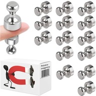 Neodymový magnet na tabuľu, chladničku, špendlík, silný, do školy, strieborné špendlíky Neodymový magnet na tabuľu, chladničku, špendlík, silný, do školy, strieborné špendlíky