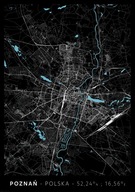 Mapa mesta Poznaň - plagát A1 59,4 x 84,1 cm Mapa mesta Poznaň - plagát A1 59,4 x 84,1 cm
