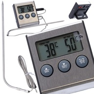 ELEKTRONICKÝ KUCHYNSKÝ TEPLOMER S TEPLOTNÝM ALARMOM MÄSOVÉ SONDY. LCD 0-250°C ELEKTRONICKÝ KUCHYNSKÝ TEPLOMER S TEPLOTNÝM ALARMOM MÄSOVÉ SONDY. LCD 0-250°C