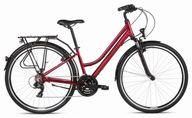 KROSS Trans 1,0 L 28 \ '\' rubínovo-čierny bicykel 2021