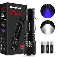 VÝKONNÁ LED UV ZOOM TAKTICKÁ BATERKA, VODEODOLNÁ VÝKONNÁ LED UV ZOOM TAKTICKÁ BATERKA, VODEODOLNÁ