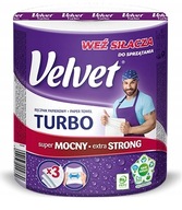Velvet Super Strong Turbo papierová utierka, 3-vrstvová Velvet Super Strong Turbo papierová utierka, 3-vrstvová