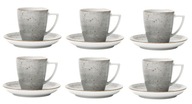 LIKE BOSS GREY 6 X ŠÁLKA 200 ML + podšálka LIKE BOSS GREY 6 X ŠÁLKA 200 ML + podšálka