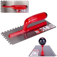 RUBI 25905 oceľové zubové hladidlo 28x12cm zub 8x8mm RUBI 25905 oceľové zubové hladidlo 28x12cm zub 8x8mm
