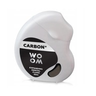 WOOM Carbon+ Rozširujúca sa zubná niť s aktívnym uhlím