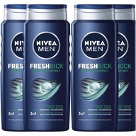 NIVEA Fresh Kick pánsky sprchový gél 4*500ml