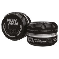 NISHMAN FARBA NA VLASY POmade VOSK DARK BLACK BLACK C3 100ml NISHMAN FARBA NA VLASY POmade VOSK DARK BLACK BLACK C3 100ml