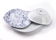 BIELO-MODRÝ jedálenský servis porcelán Dekoračný tanier 18x Miska BIELO-MODRÝ jedálenský servis porcelán Dekoračný tanier 18x Miska