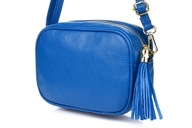 TALIANSKA KOŽENÁ CROSSBODY TAŠKA so strapcom