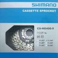 Kazeta SHIMANO ALIVIO CS-HG400 9-rýchlostná 11-34T box Kazeta SHIMANO ALIVIO CS-HG400 9-rýchlostná 11-34T box