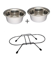 Barry King Bowls na stojane pre psov a mačky 2x900ml Barry King Bowls na stojane pre psov a mačky 2x900ml