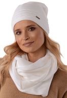 Dámska súprava ČIAPKA + SUKŇA na fleece, BIELA K1 Dámska súprava ČIAPKA + SUKŇA na fleece, BIELA K1